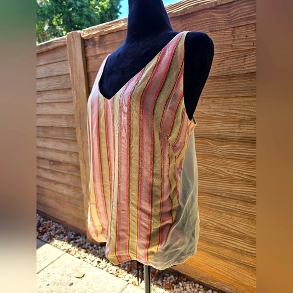 J Brand lightweight striped camisole / tank top size medium - Picture 4 of 14